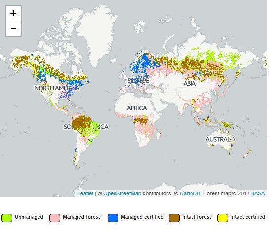 Certified Forest Map