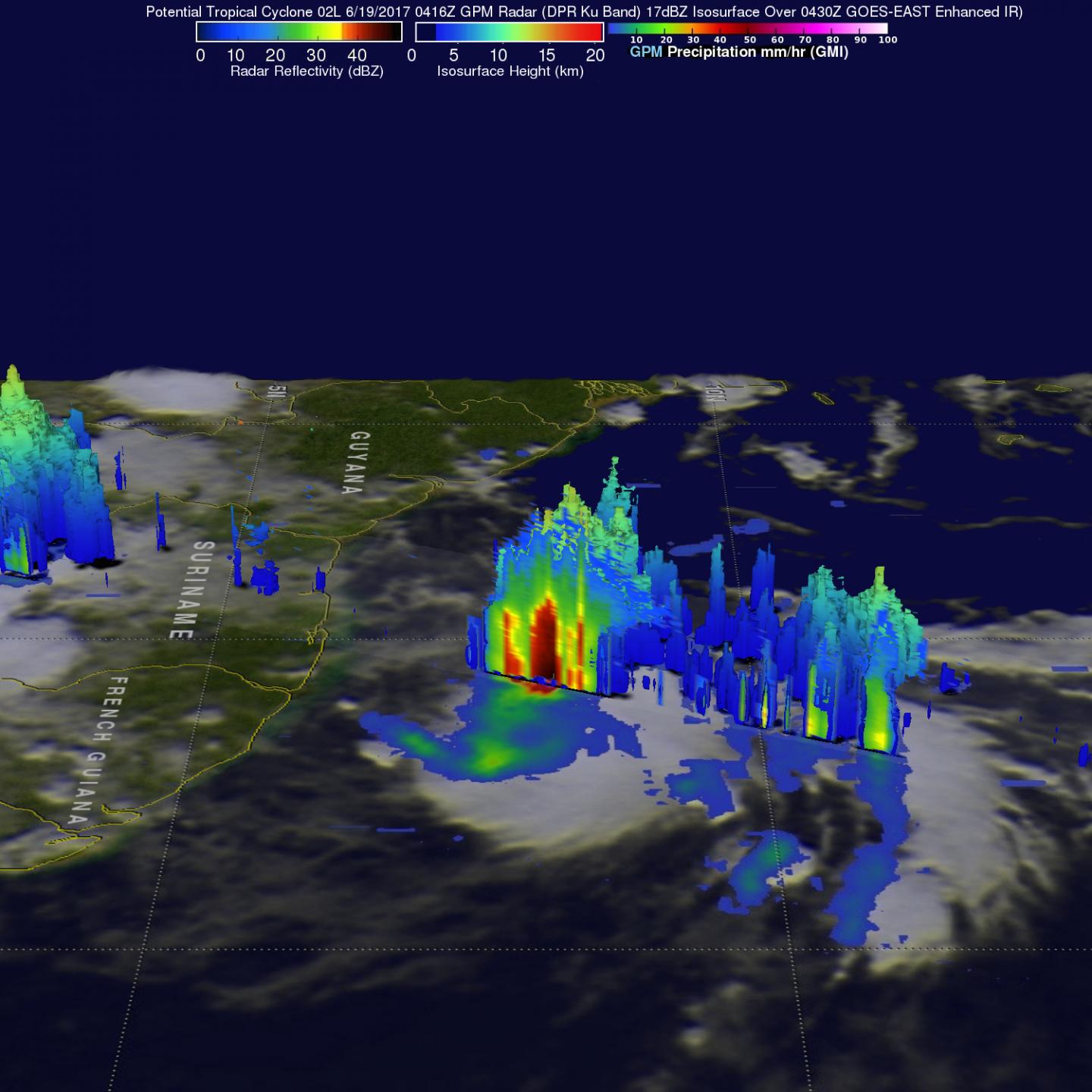 GPM 3-D Image of TD2