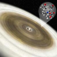 Artist's Impression of the Protoplanetary Disk around a Young Star V883 Ori