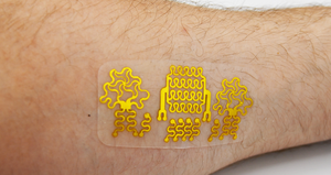 Flexible biosensor on skin