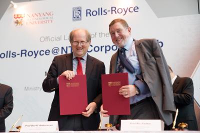 Bertil Andersson, Nanyang Technological University, and Ric Parker, Rolls-Royce  