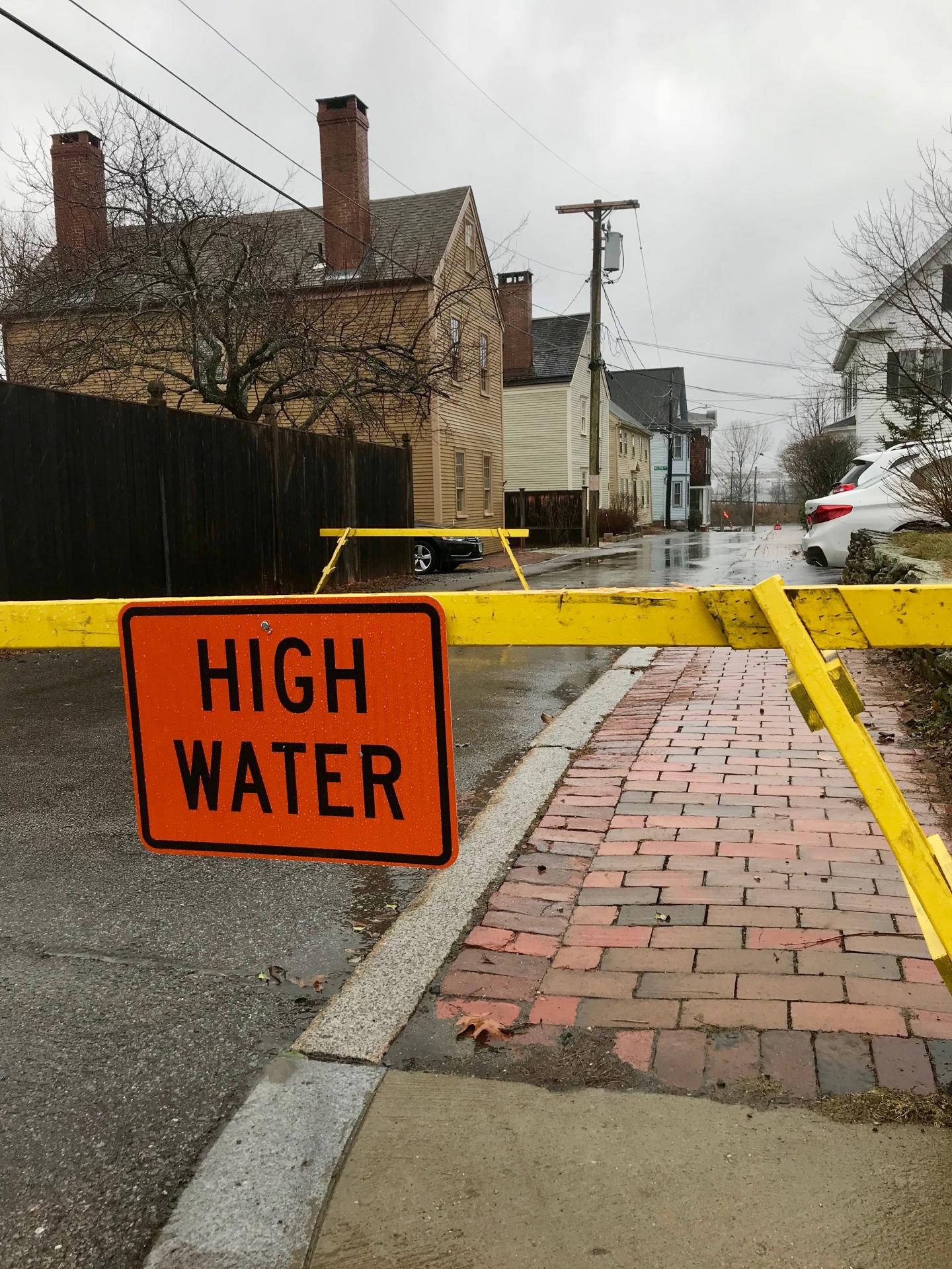 Roads Closed Due to High Tide Floods in Portsmouth, N.H.