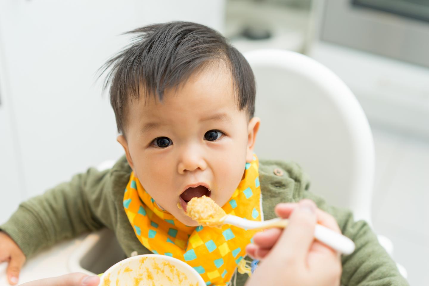 Baby Boy Eating