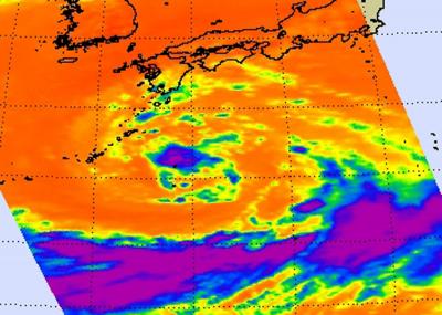 Infrared Image of Tropical Storm Roke