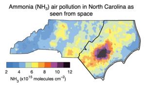 Ammonia Air Pollution as Seen from Space