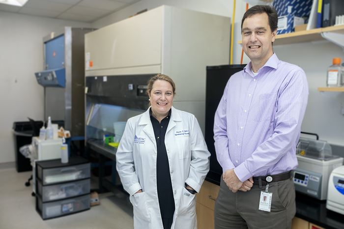 Dr. Lauren Ball (left) and Dr. Eric Meissner (right) of the Medical University of South Carolina (MUSC)