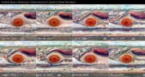 A Hubble Close-up of Jupiter's Great Red Spot (8-Panel)