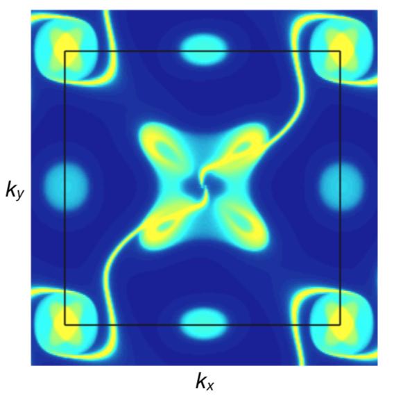 Electrons on Topological Chiral Crystals (2-D)