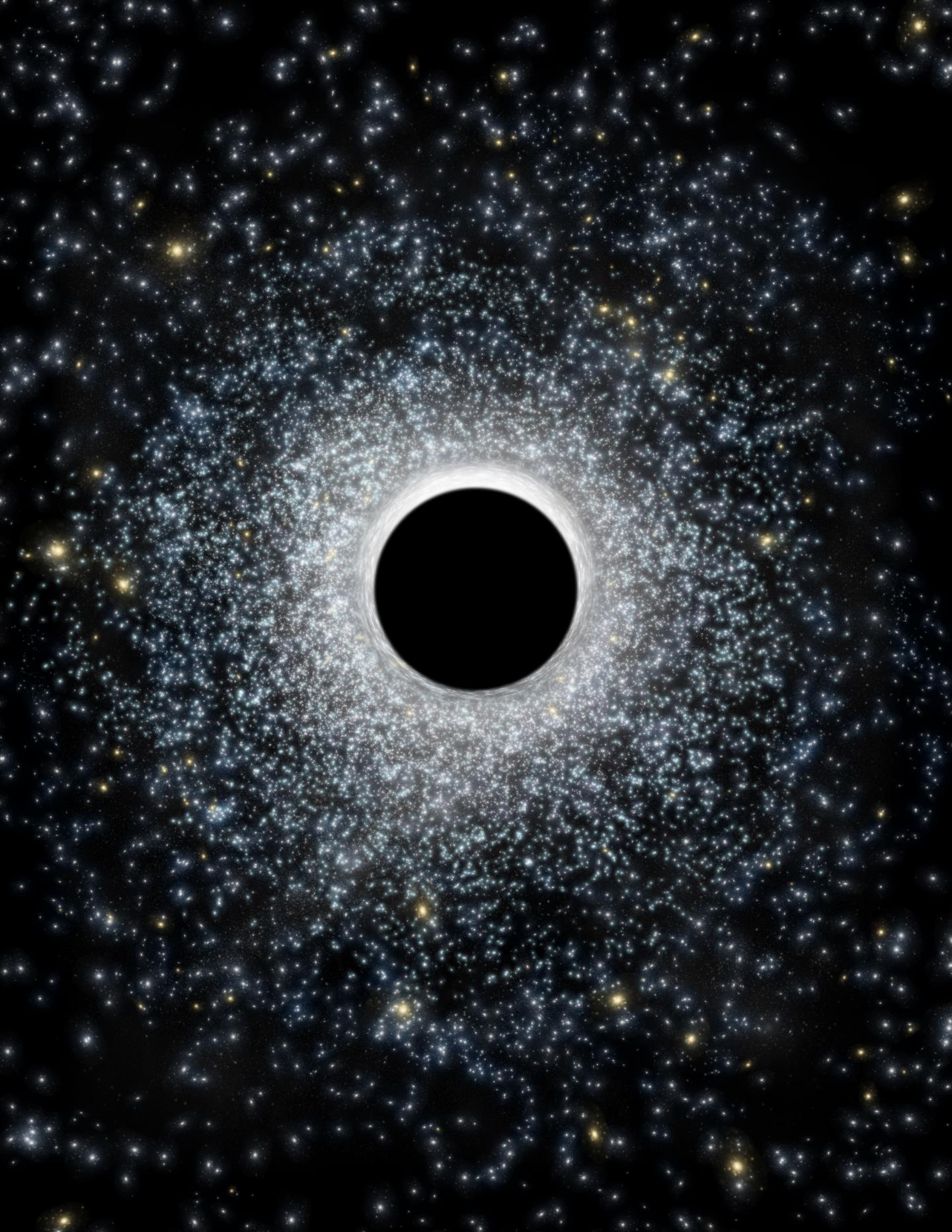 Artist's Conception of Intermediate-mass Black Hole (1 of 2)