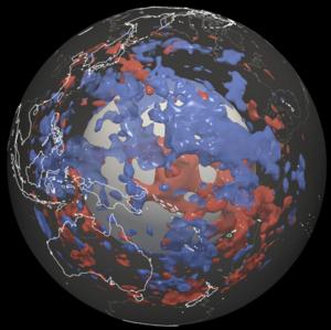 Wave speed anomalies under the Western Pacific