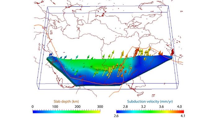 3-D Model of the Makran Subduction Zone