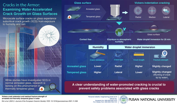 Cracks in the Armor: Examining Water-Accelerated Crack Growth on Glass Surfaces