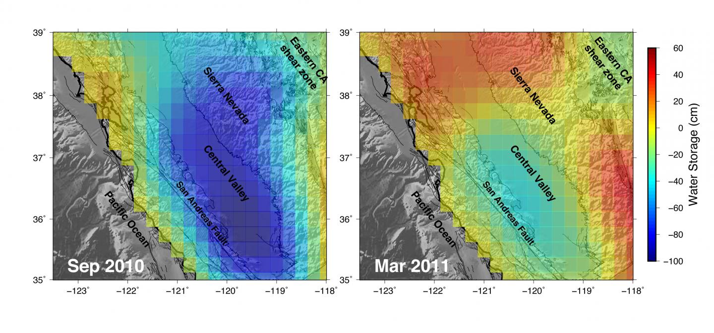 In California, Large-scale Water Cycles Impact Quakes A Little