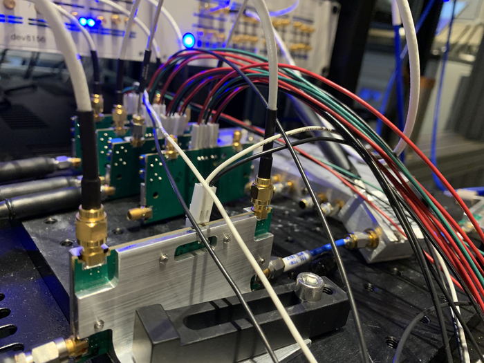 RF mixing modules for electronic controls of superconducting quantum processors.