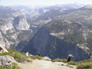 Rock sampling in Yosemite National Park