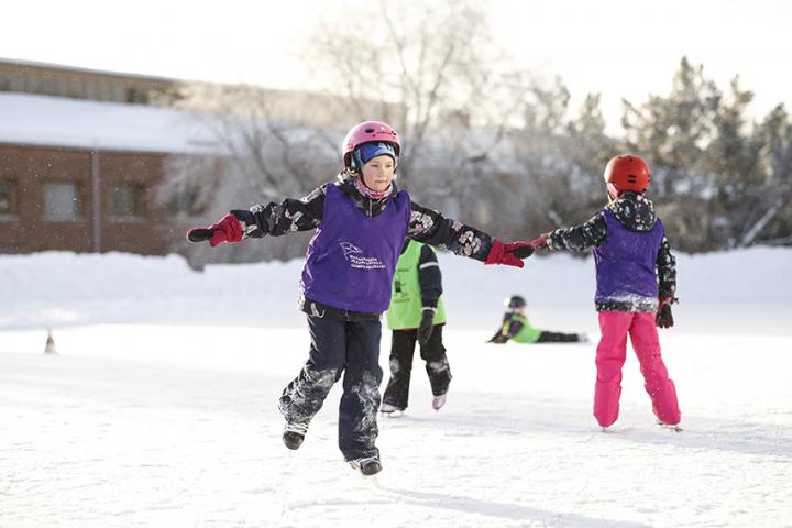 A Child Ice-Skating