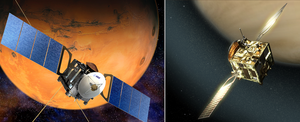 Artist’s impressions of Mars Express and Venus Express