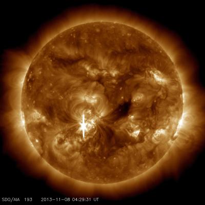 X1.1 Class Flare That Peaked at 11:26 p.m. EST on Nov. 7