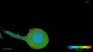 Simulation of Theia's collision with Earth