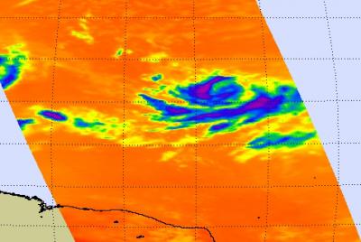 NASA's AIRS Instrument Sees Ana's Cold Clouds