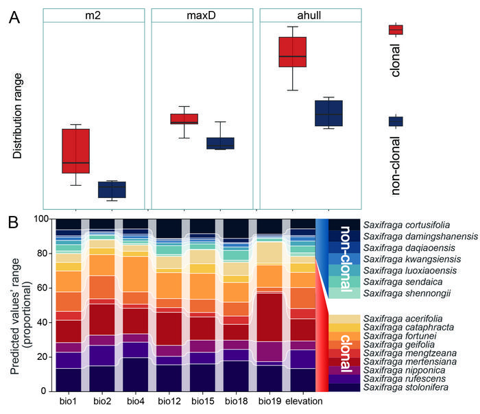 Distribution range and environmental niche space of Irregulares+Heterisia