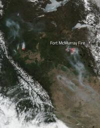 Suomi NPP Image of Fort McMurray Fires