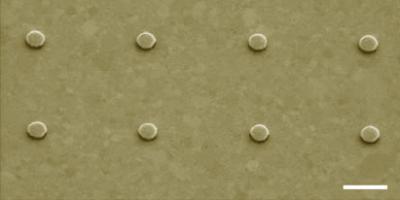SEM of Gold Pillars