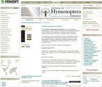 Online Vesrion of the <i>Journal of Hymenoptera Research</i> (<i>JHR</i>) 