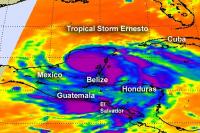 NASA's Aqua Satellite Passed Over Tropical Storm Ernesto