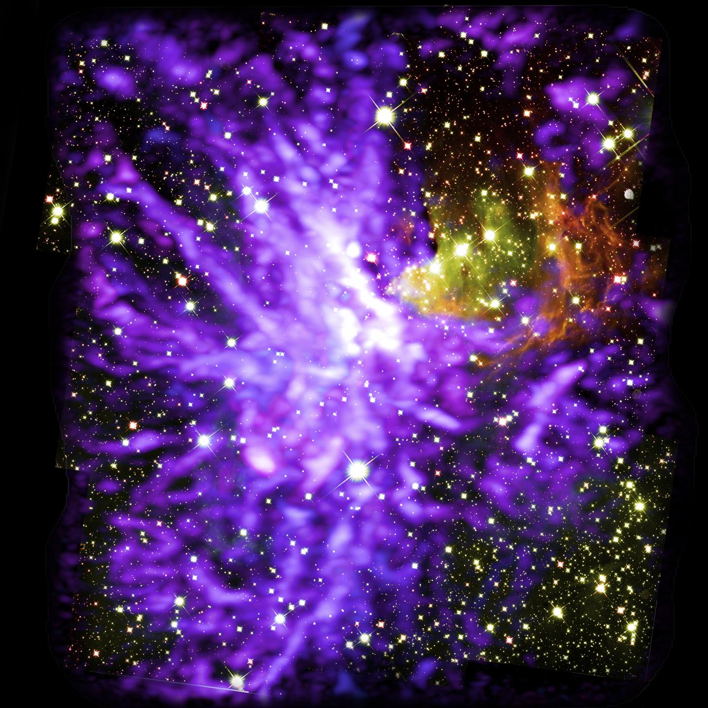 Cosmic Clouds Part to Reveal Dazzling Space Fireworks