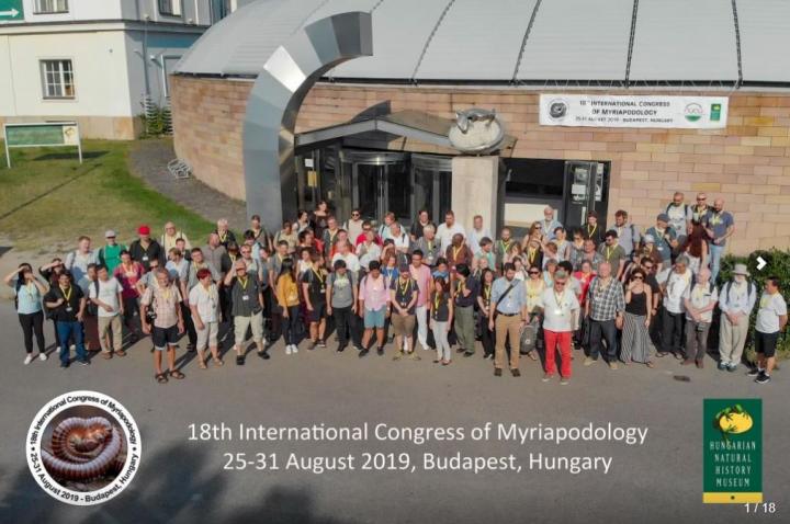 Attendees at the 18th International Congress of Myriapodology (Budapest, Hungary 2019)