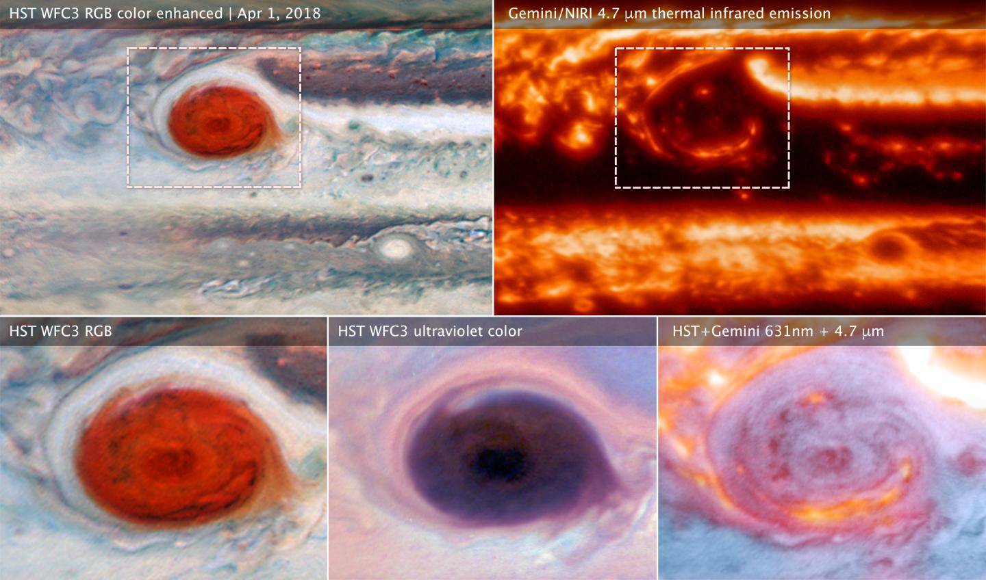 Images of Jupiter's Great Red Spot