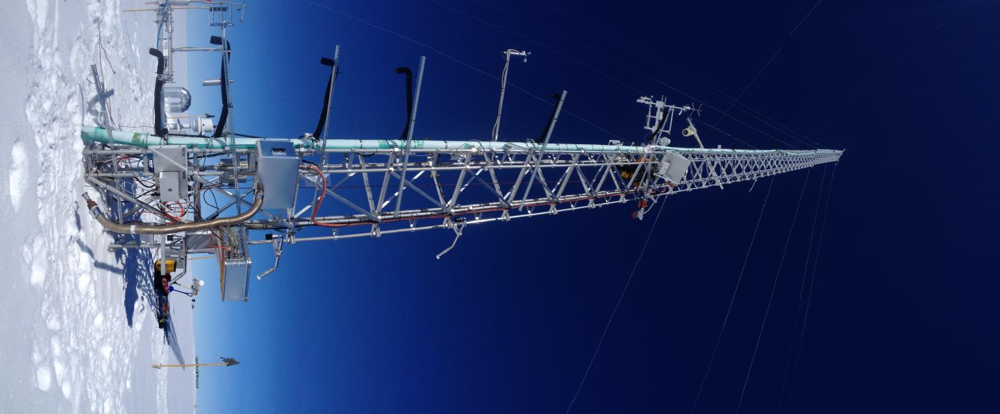 Tower on the Greenland Ice Sheet