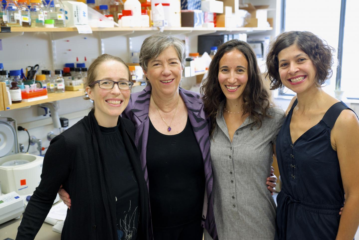 Susan Lindquist with Kendra Frederick, Ruth Scherz-­Shouval and Gabriela Caraveo Piso