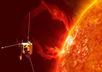 Artist's Impression of Solar Orbiter Exploring the Sun's Realm