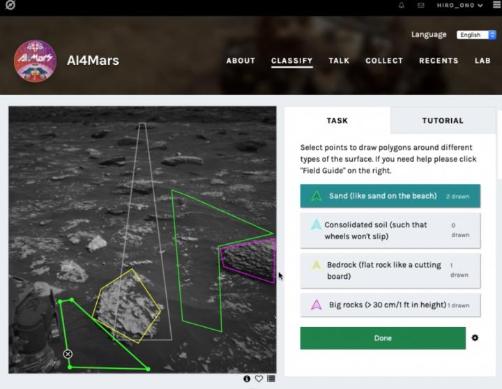 AI4Mars Citizen Science App