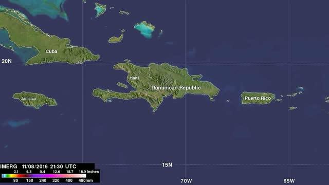 IMERG Video of Rainfall over Dominican Republic