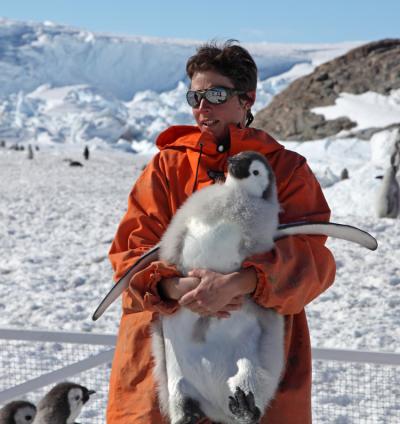 Jenouvrier with Juvenile Emperor Penguin