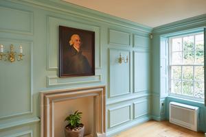 Adam Smith’s portrait over the Reading Room fireplace in Panmure House.