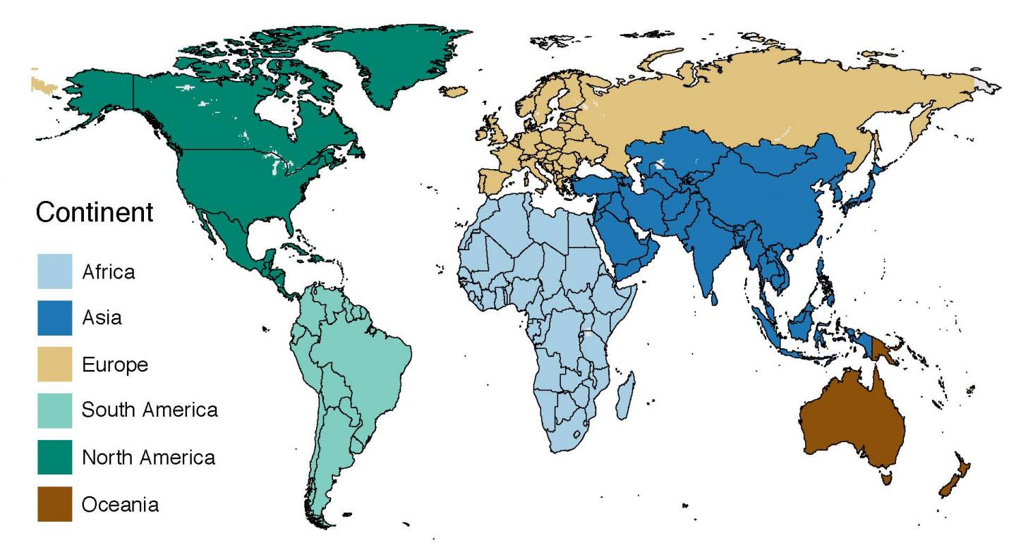 Map of Global Regions