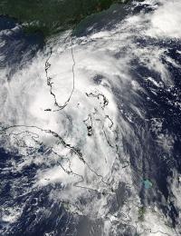 NASA MODIS Image of Tropical Storm Issac