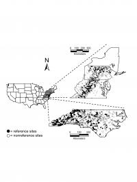 Study Regions of USU and EPA Analysis of Eastern US River Systems