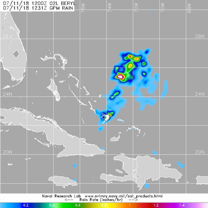 GPM Image of Beryl