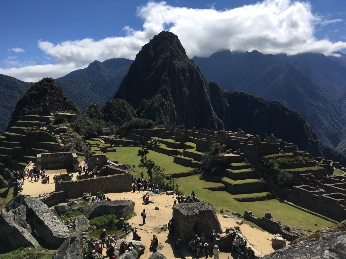 Tourists Enjoying Peru's Machu Pichu