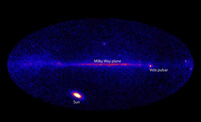 How Entire Sky Looked on March 7 in the Light of Gamma Rays