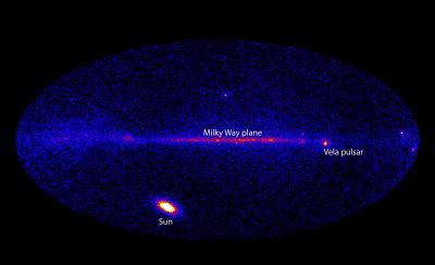 How Entire Sky Looked on March 7 in the Light of Gamma Rays