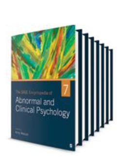 The SAGE Encyclopedia of Abnormal and Clinical Psychology