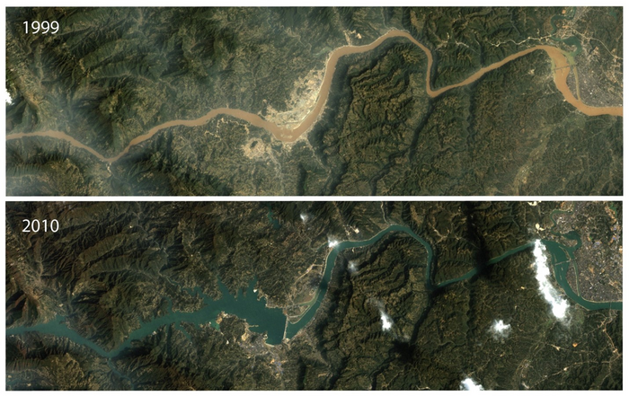 NASA photo shows 'gold' Peruvian  rivers