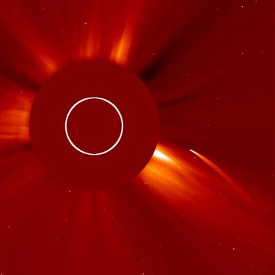 A Sun-Grazing Comet as Caught by SOHO