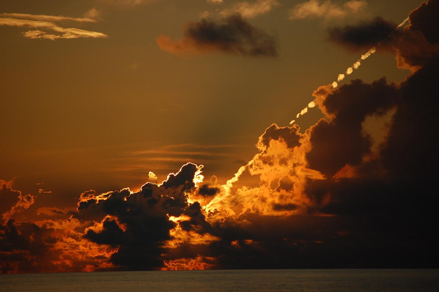 Clouds over the Indian Ocean